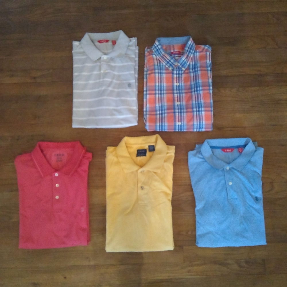 Bundle of 5 Izod XL short sleeve shirts